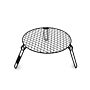 Barebones Fire Pit Grillrooster – Rond