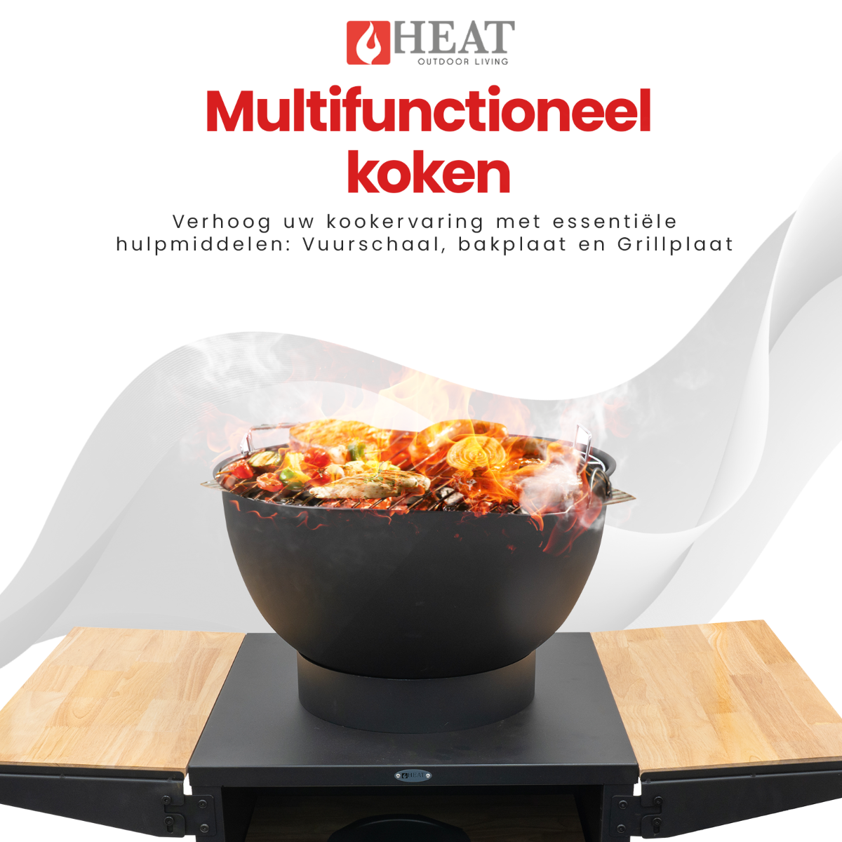 HEAT Kjok Buitenkeuken Ø56 cm Zwart